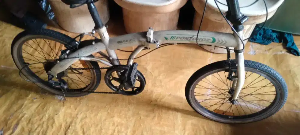 jual cepat sepeda lipat portoroz genio dewasa minus dikit net harga