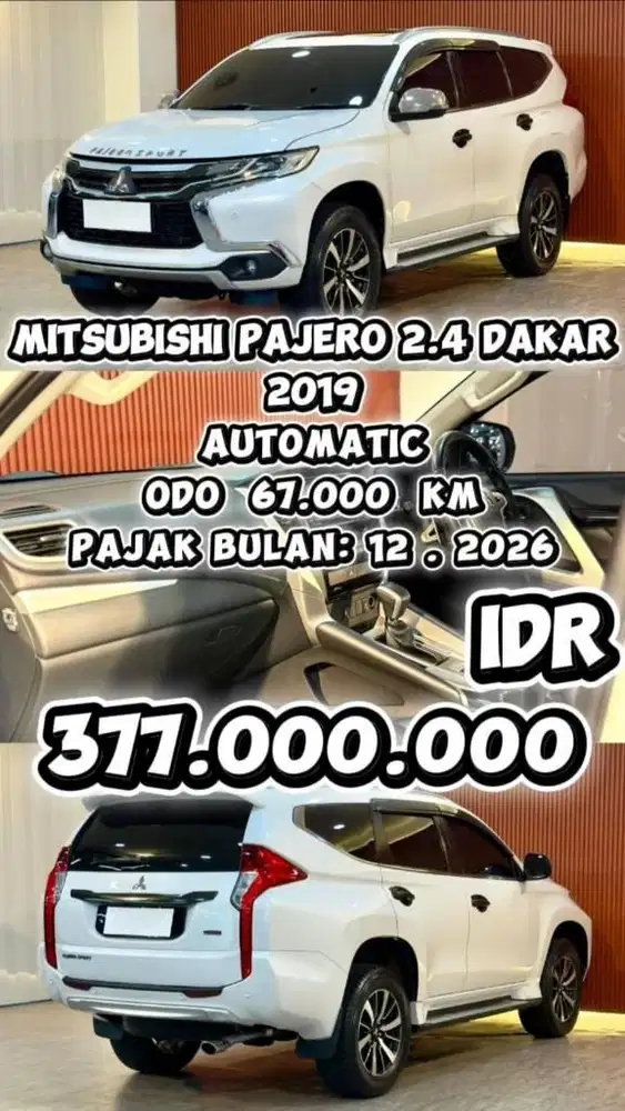 [ ODO 67.000 KM ] MITSUBISHI PAJERO DAKAR 2.4 AT 2019 SIAP PAKAI