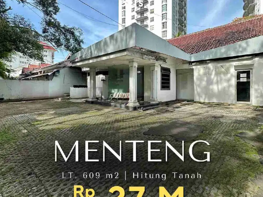 Hitung Tanah Bonus Rumah Cocok Utk Usaha di Menteng Jakarta Pusat
