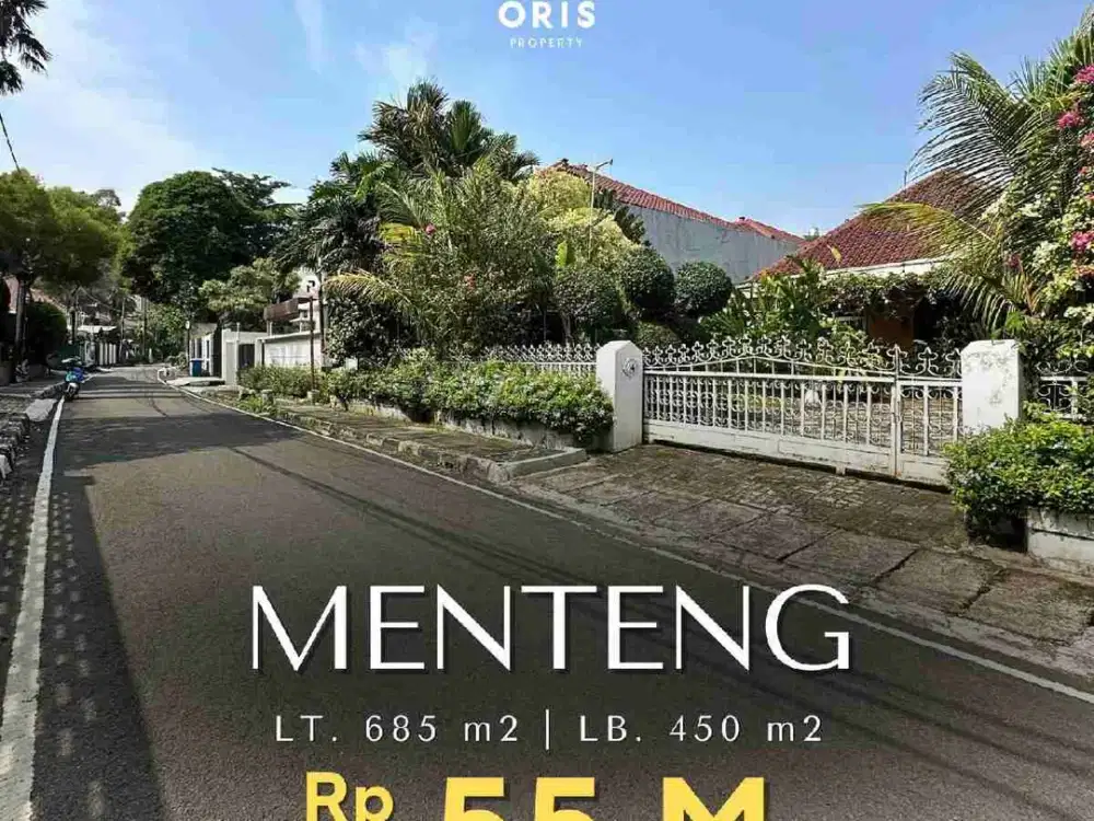 Rumah Terawat Row Jalan Lebar  Strategis di Menteng Jakarta Pusat