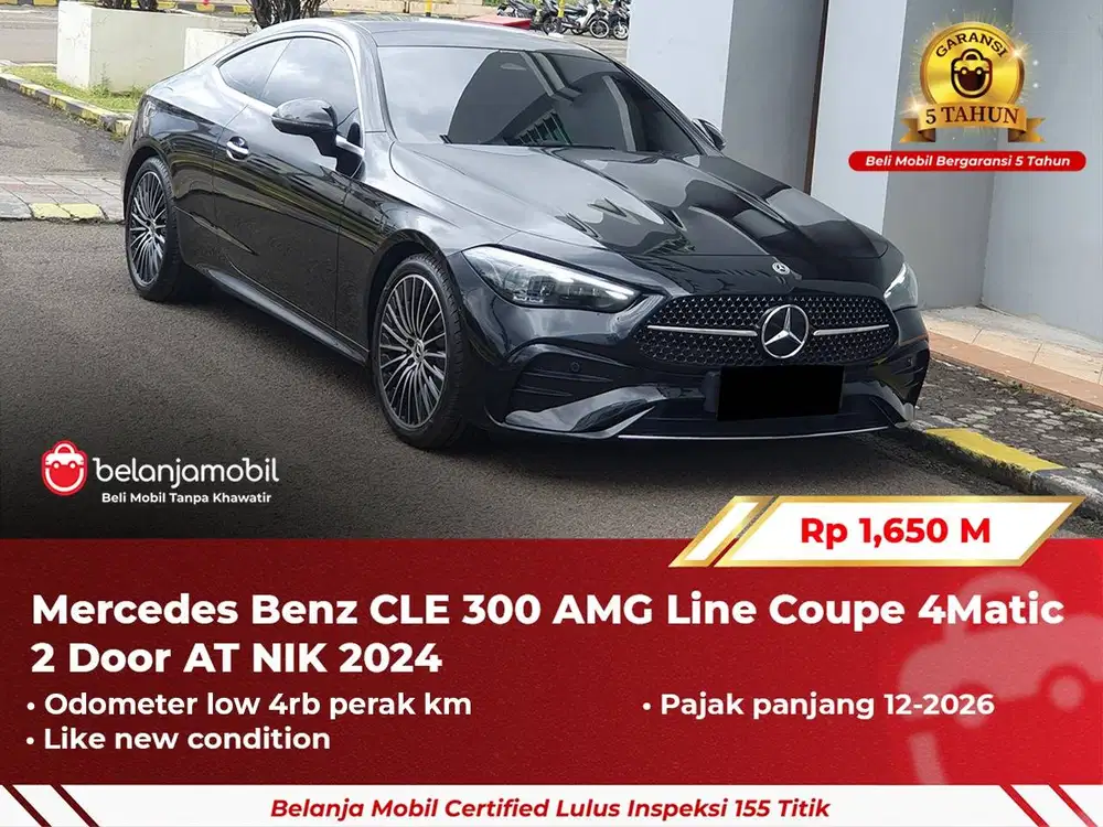 [ GARANSI 5TH ] Mercedes Benz Mercy CLE300 CLE 300 AMG Coupe 2024 2025