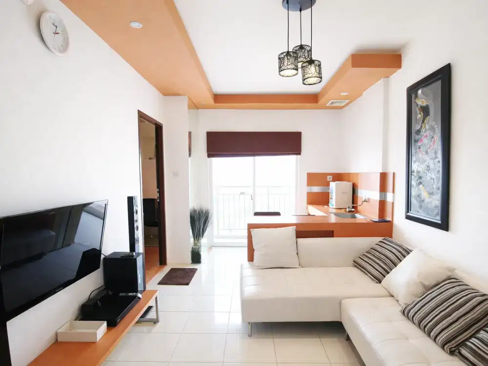 Mediterania 2 Tanjung Duren 1 BR 44m Full Furnish Best View Pool Nyaman Luas Mewah