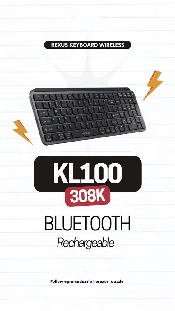 Rexus Keyboard KL100 wireless