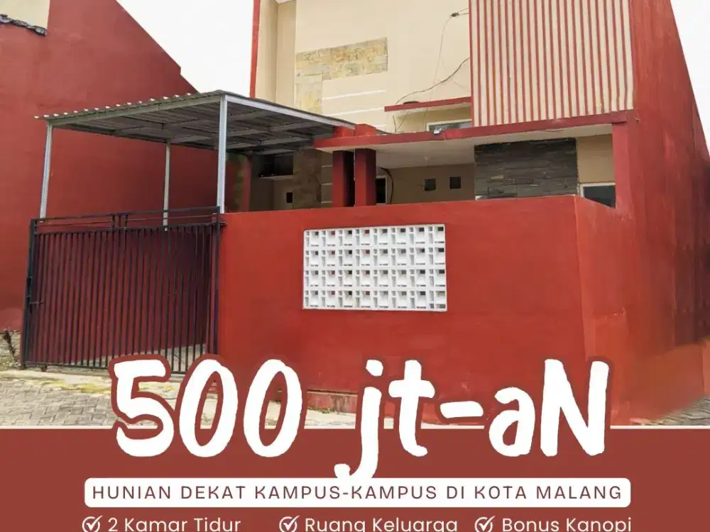 RUMAH DIJUAL DEKAT KAMPUS DI KOTA MALANG