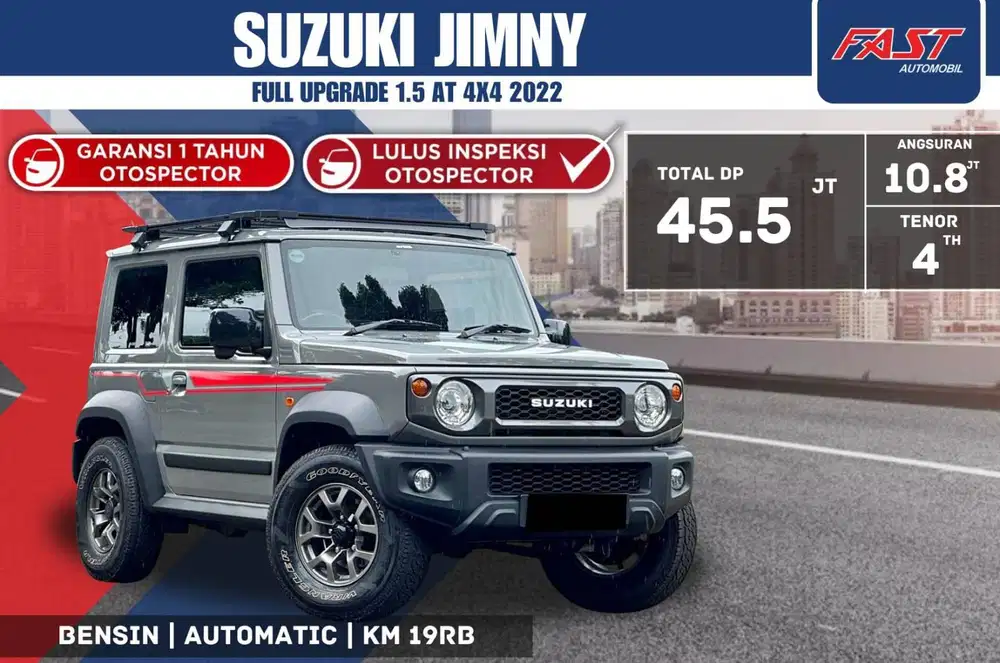 SUZUKI JIMNY 2022 ALL GRIP 1.5 AT 4×4 LOW KM.19RB & PAJAK PANJANG