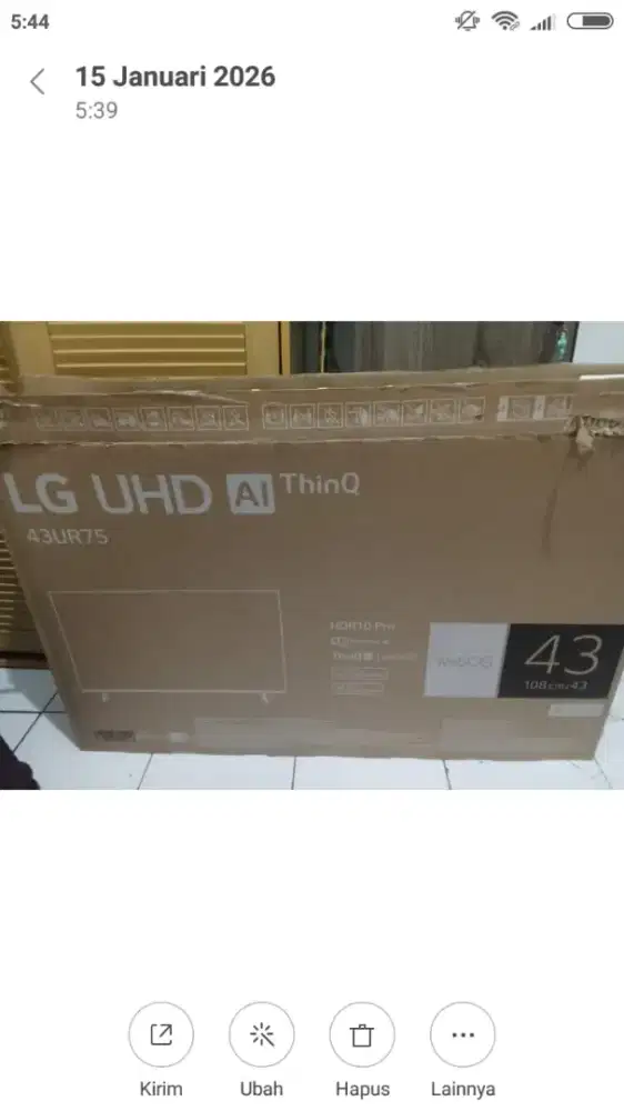 JUAL CEPAT SMART TV LG 43