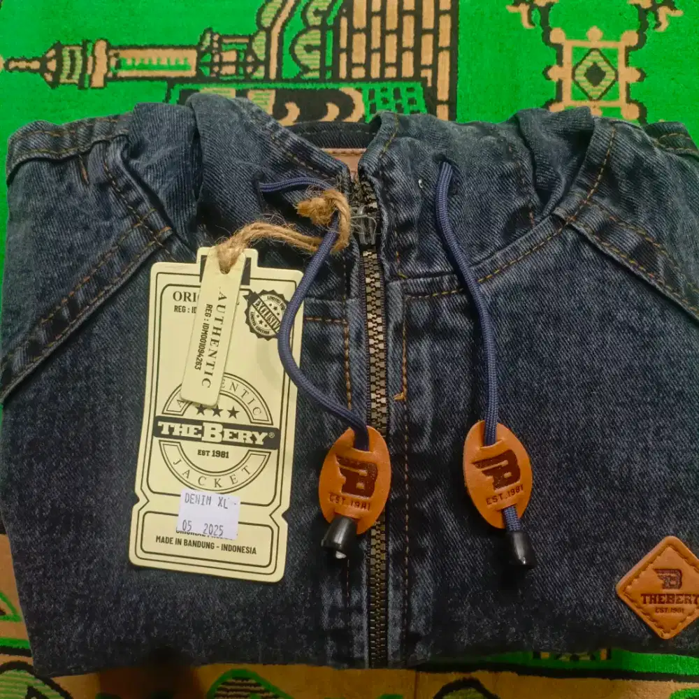 Jual Jaket Denim Premium The Berry Bernaz Logo HD Kulit