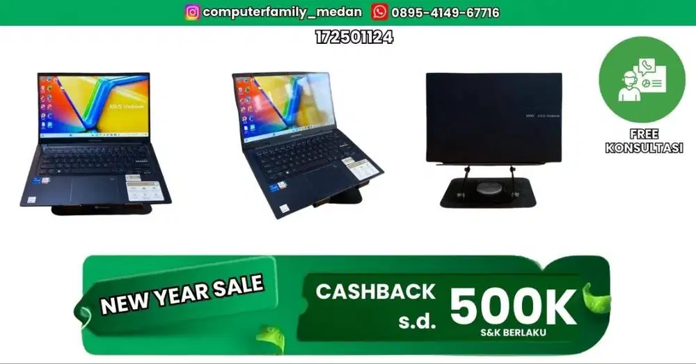 ASUS VIVOBOOK A1404ZA-VIPS557M 14INC INTEL CORE I5 1235U RAM 16/512GB