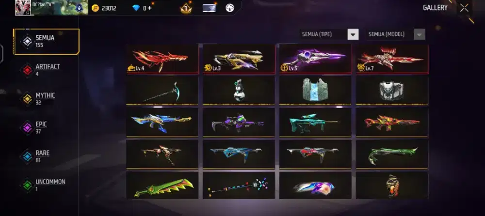 Akun ff paling murah