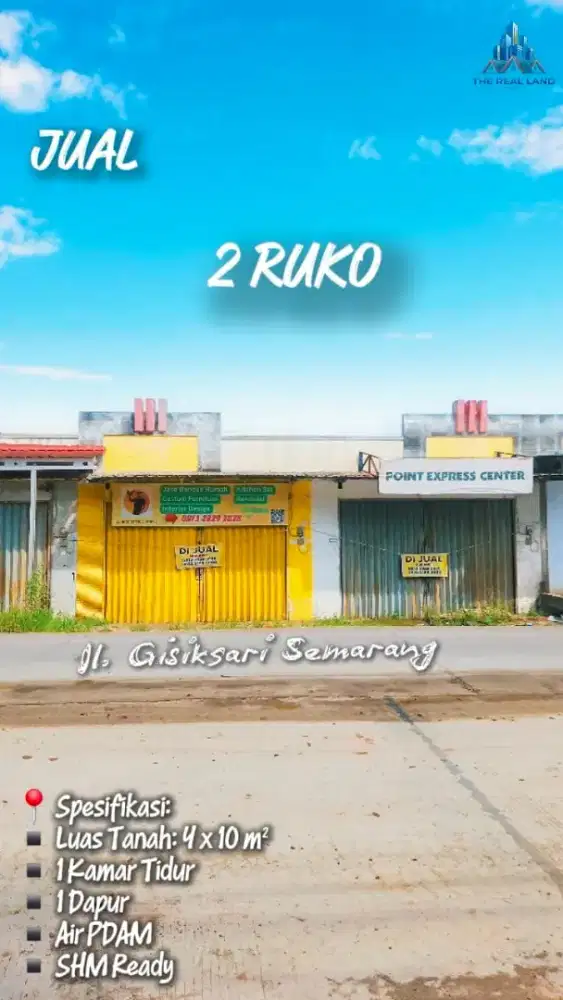 Ruko kecil 375 juta di Gisik sari RAYA GREENWOOD SEMARANG