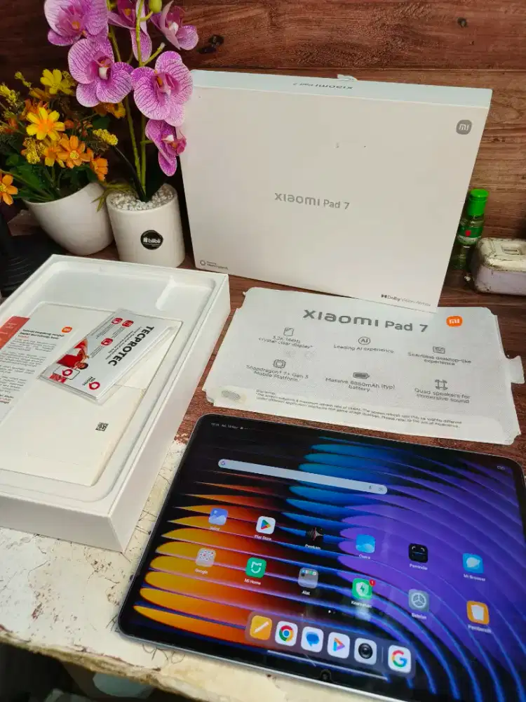 Xiaomi pad 7 blue 8/256 gb mulus 99% fullset original garansi resmi