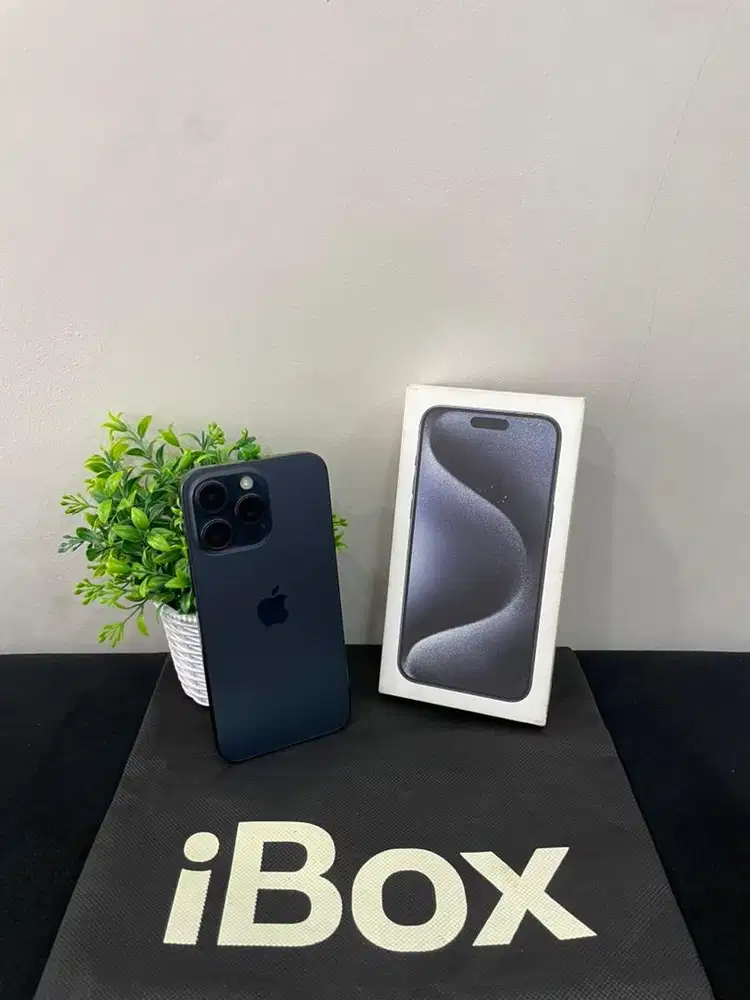 IPhone 15 ProMax 256GB iBox Blue mulus Fullset Ori BH 86% 3Utool 98