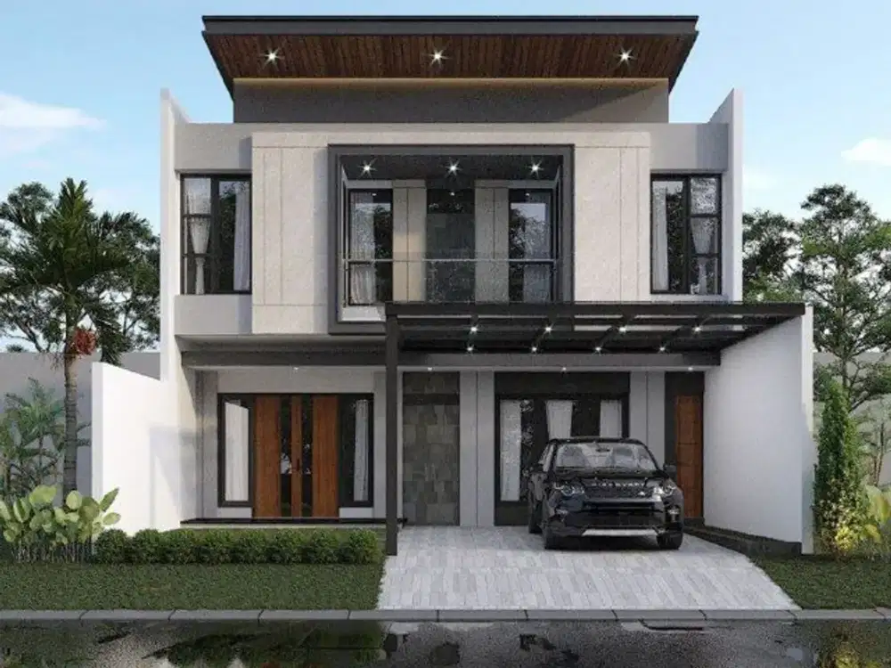 Rumah International Village Citraland NEW MINIMALIS carport 2