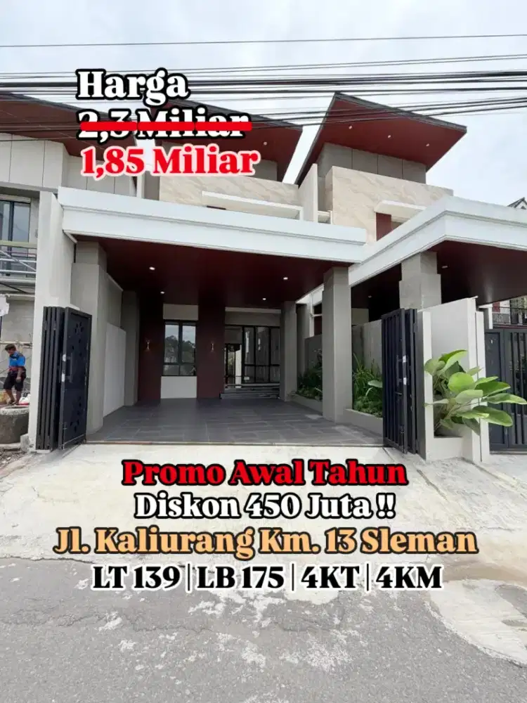 Diskon 450Jt Khusus Bulan Ini! Rumah Mewah & Lega Dekat Kampus UII