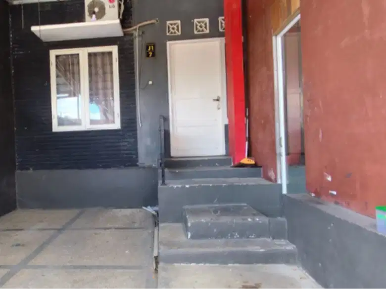 Door Sliding kaca Warna Putih