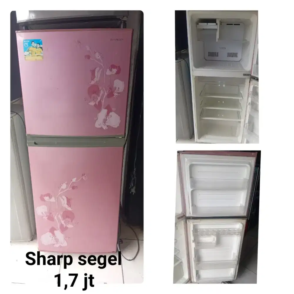 Kulkas 2 pintu seken bergaransi