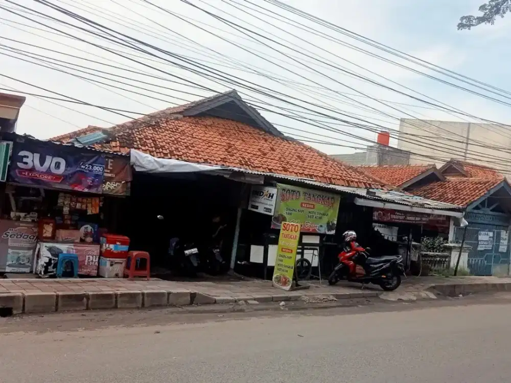 DIJUAL RUMAH + KIOS JALAN HALIM PERDANAKUSUMA BENDA KOTA TANGERANG