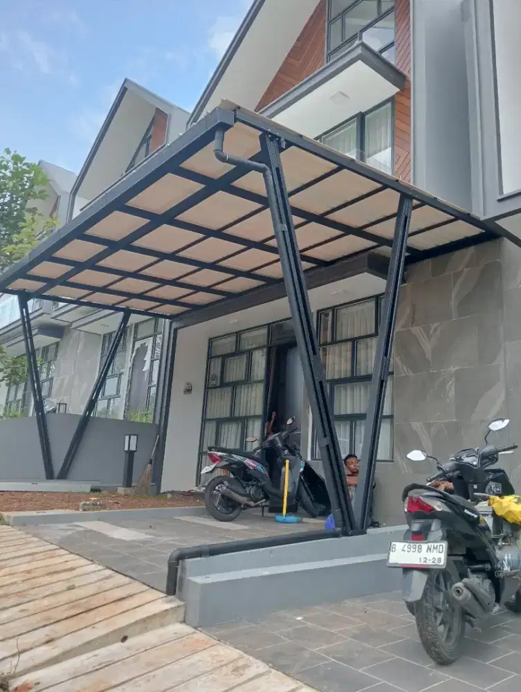 Kanopi bajaringan tiang v