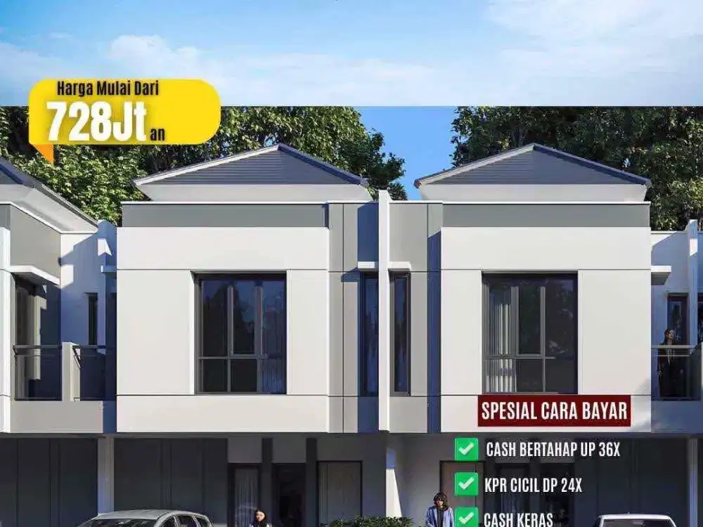 Dijual Rumah Baru 2 lantai Mega Garden Residence Batam