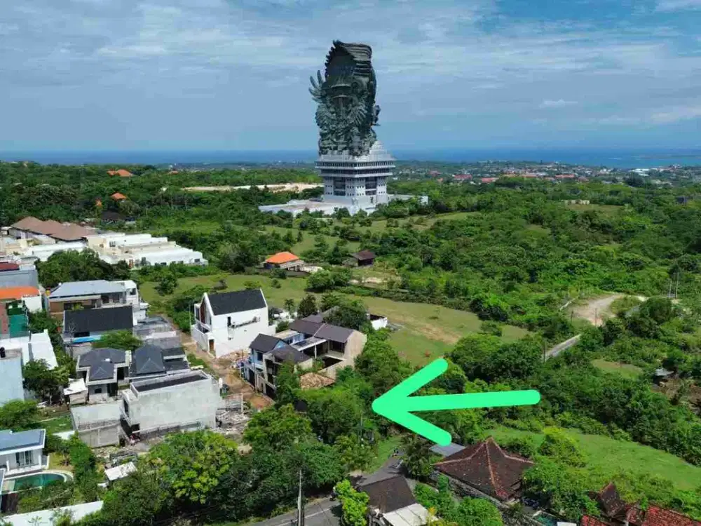 Tanah 350m2 , hook, view GWK - Goa gong - Ungasan Bali