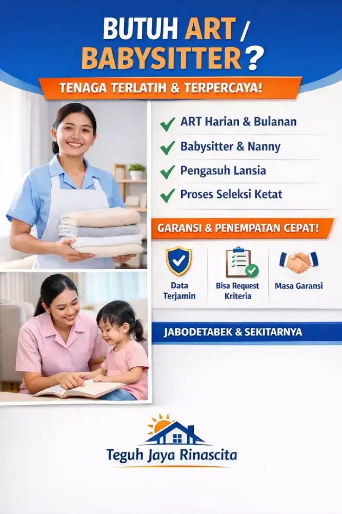 Butuh ART/Babysitter? Kami Sediakan Tenaga Terlatih & Terpercaya