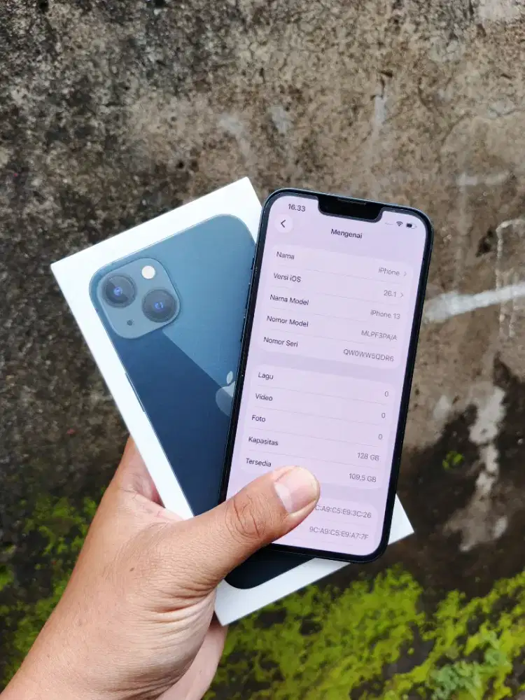 Iphone 13 ibox 128gb Fullset Full Ori. Garansi ON