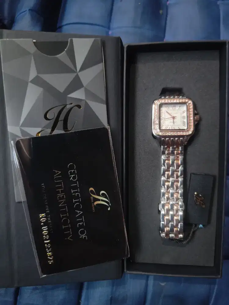 Jam tangan jims honey silver gold mewah