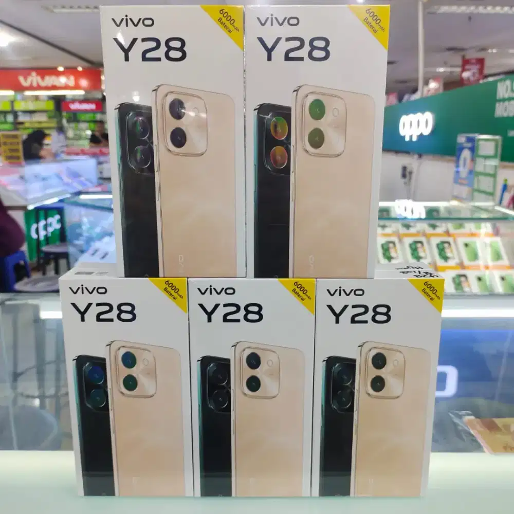 Vivo Y28 ram 6gb+6gb NFC baru garansi resmi harga Promo