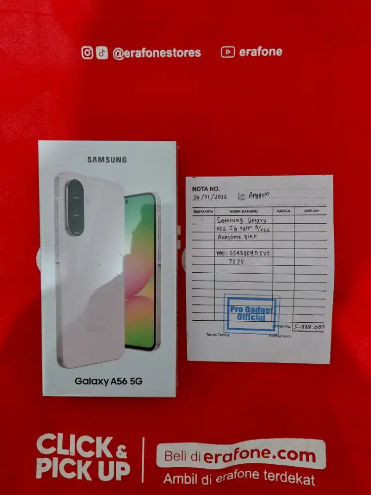 SAMSUNG A56 5G 8/256 NEW SEGEL RESMI