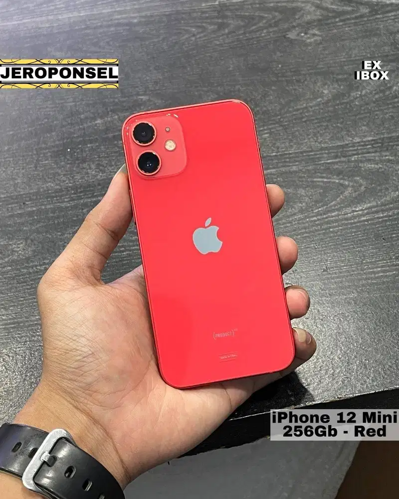 IPHONE 12 MINI 256GB RED IBOX MULUS ORIGINAL BATTERY 100%