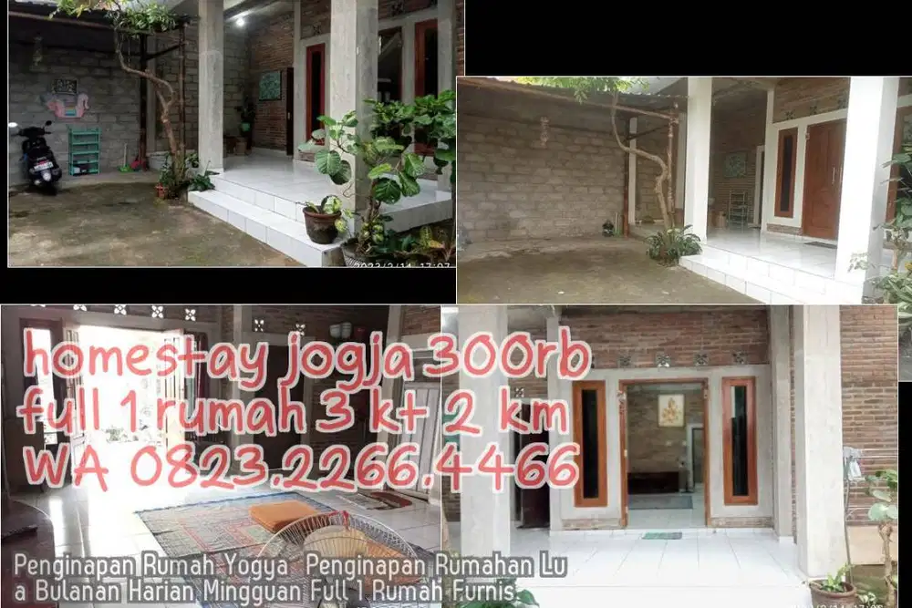 Penginapan Rumah Yogya  Penginapan Rumahan Lua Bulanan Harian Mingguan