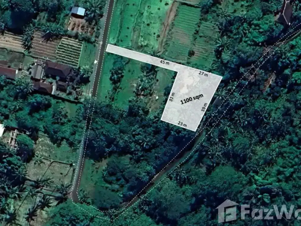 Land for sale in Tegallalang, Bali