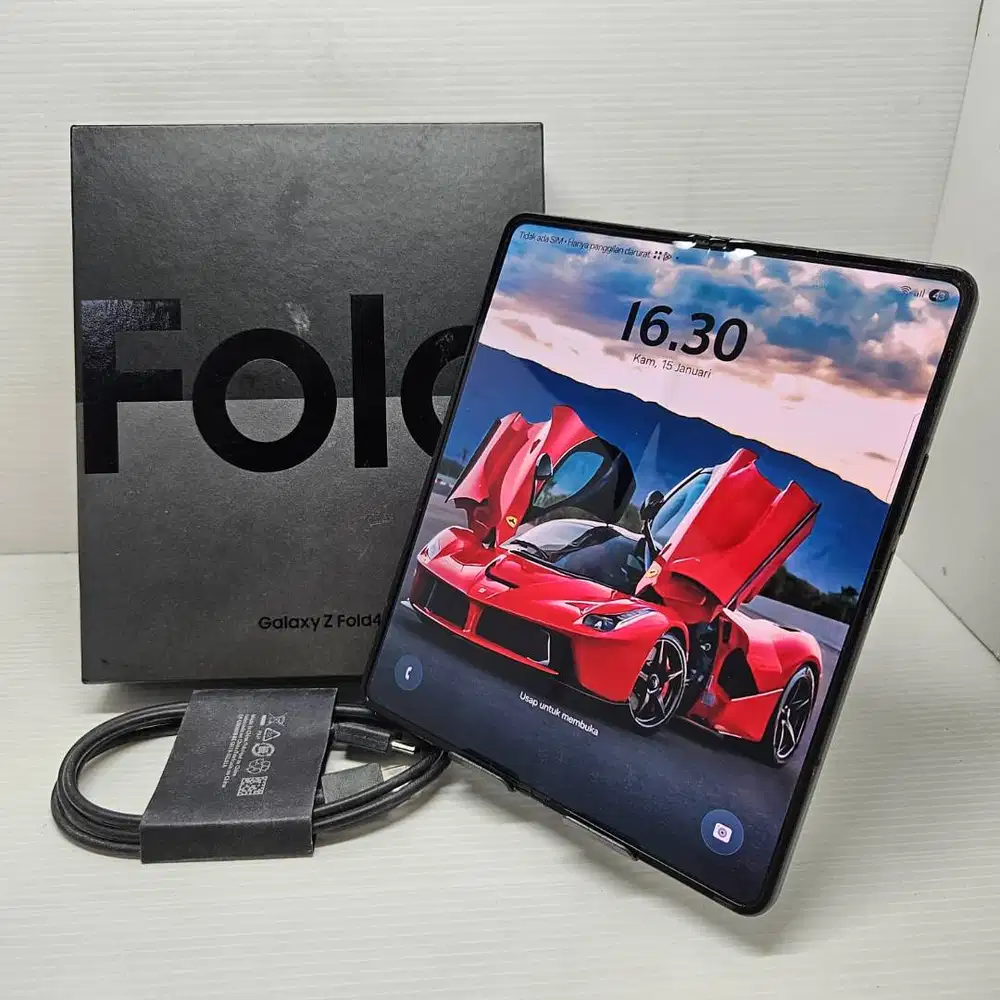 SIAP PAKAI! SAMSUNG GALAXY Z FOLD 4 5G 12/256GB BLACK RESMI SEIN FULLS