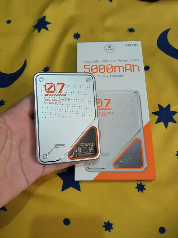 Power bank wireless tecno 5000mah
