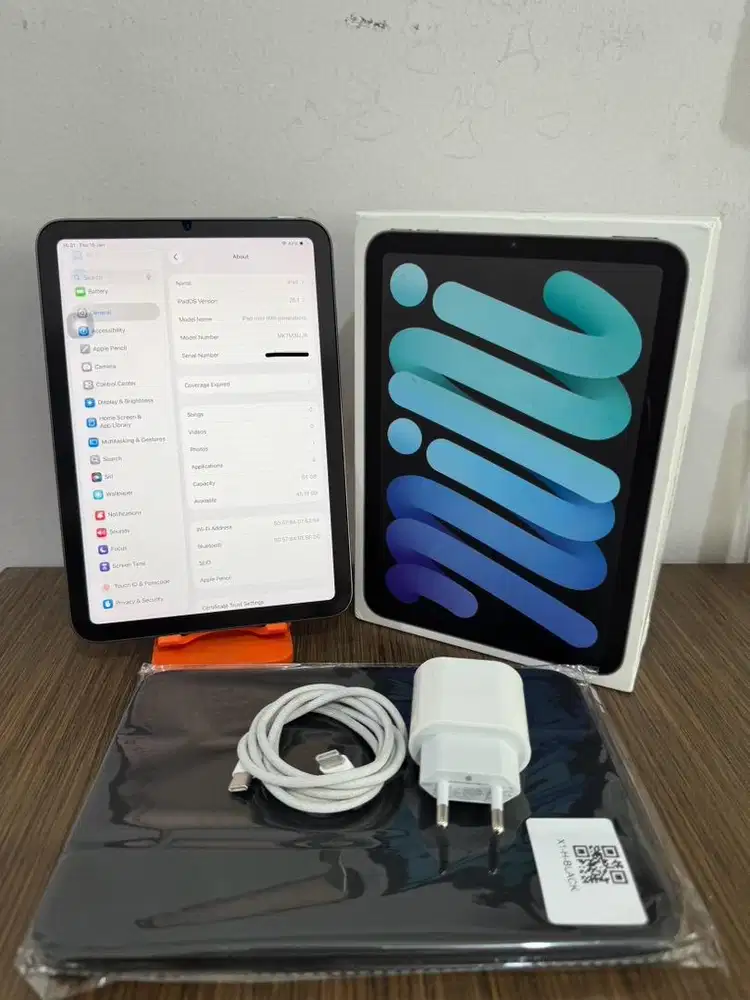 iPad Mini 6 64gb Wifi Only Grey Fullset