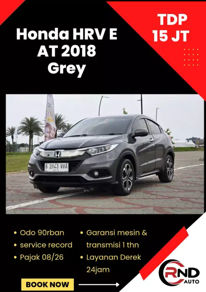 Honda HRV E facelift at 2018