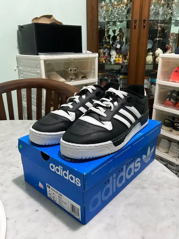 Adidas Rivalry Low Black White [42.5] | Original