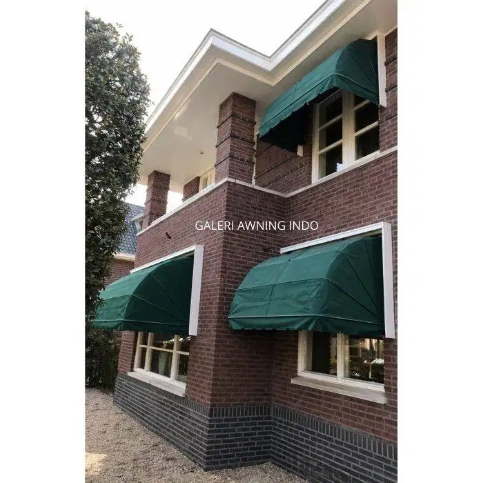 kanopi kain awning warna hijau cocok untuk jendela rumah survei gratis