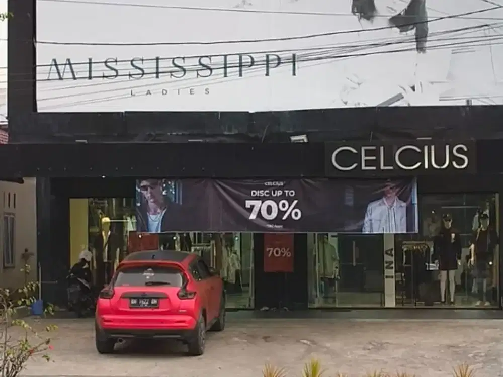 Disewakan Ruko 2 Pintu 3 Lantai di Jl Sudirman Kota Jambi