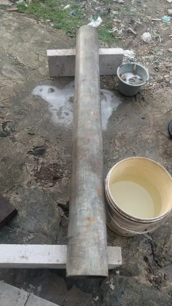 PIPA GALVANIS 6 INCH PANJANG 163 CM TEBAL 4.6 MM