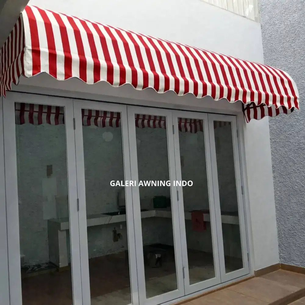kanopi kain awning untuk teras rumah warna bisa riquest rangka kokoh