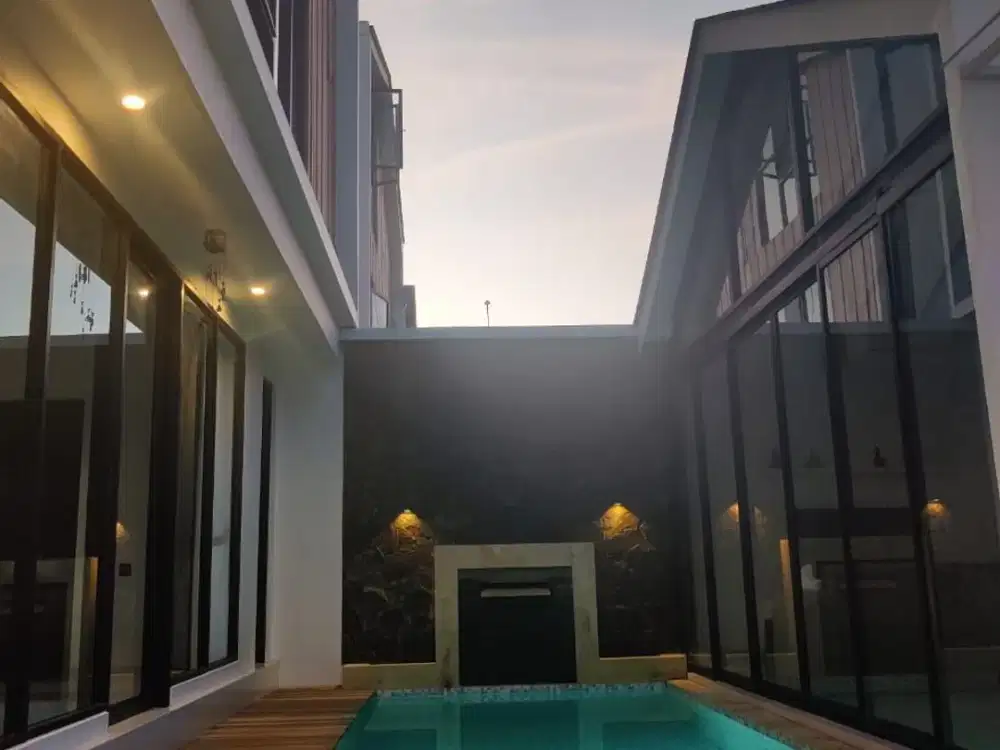 Dijual villa bagus bisa jalan kaki ke pantai