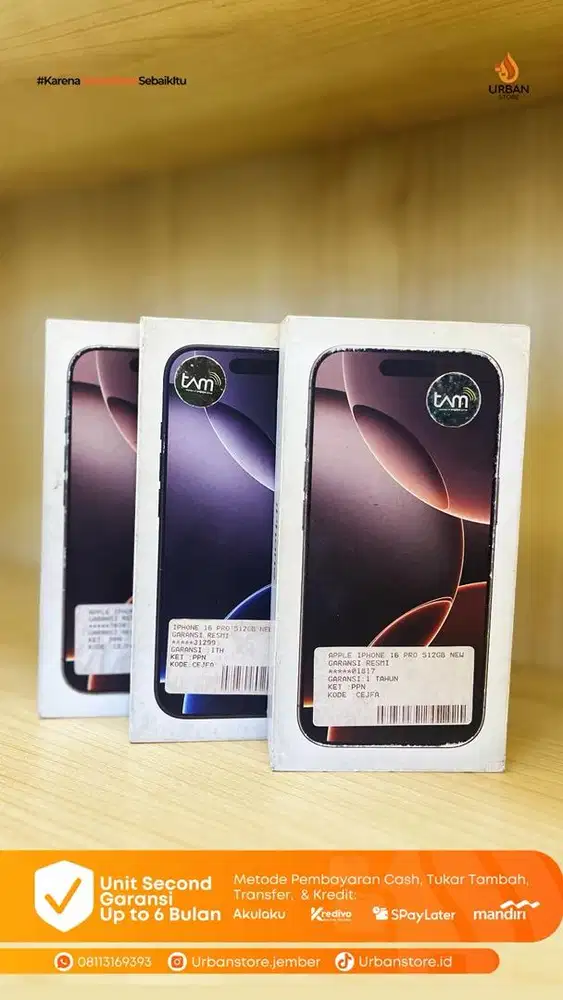 limited stock iphone 16 pro 512gb new!