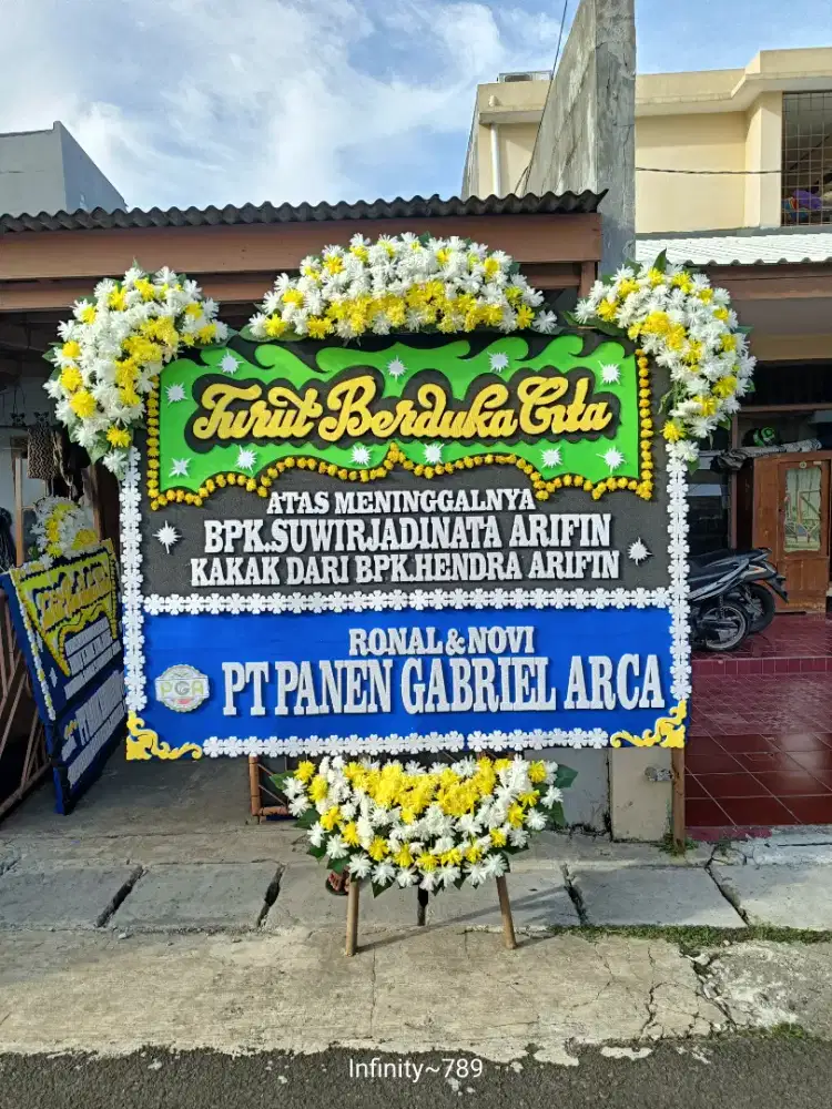 Karangan bunga papan