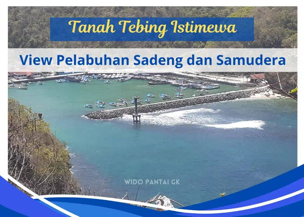 Dijual Tanah Tebing Laut Istimewa dan Murah Pantai Yogyakarta