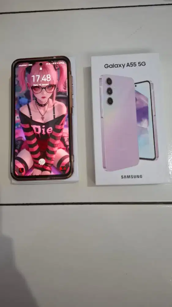 Samsung a55 lilac