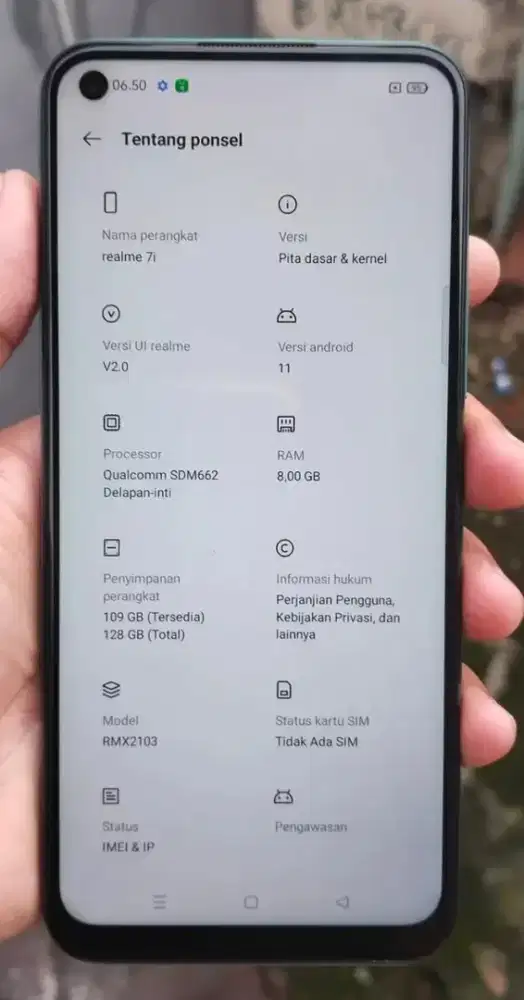 Realme 7i ram 8/128 normal