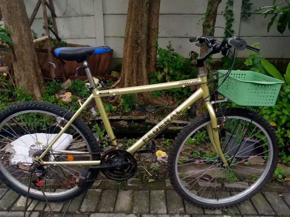 Sepeda jadul basic frame Taiwan, mulus normal siap pakai