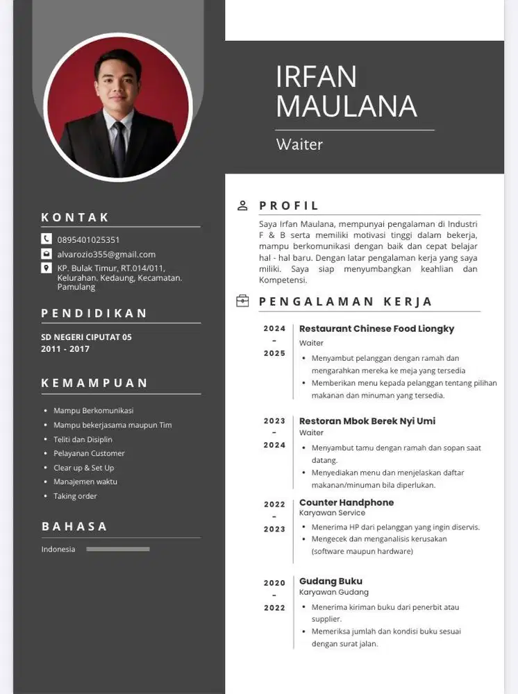 CARI PEKERJAAN APA SAJA