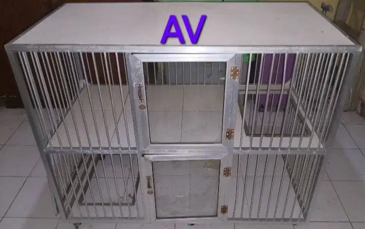 Kandang Aluminium 2 Tingkat